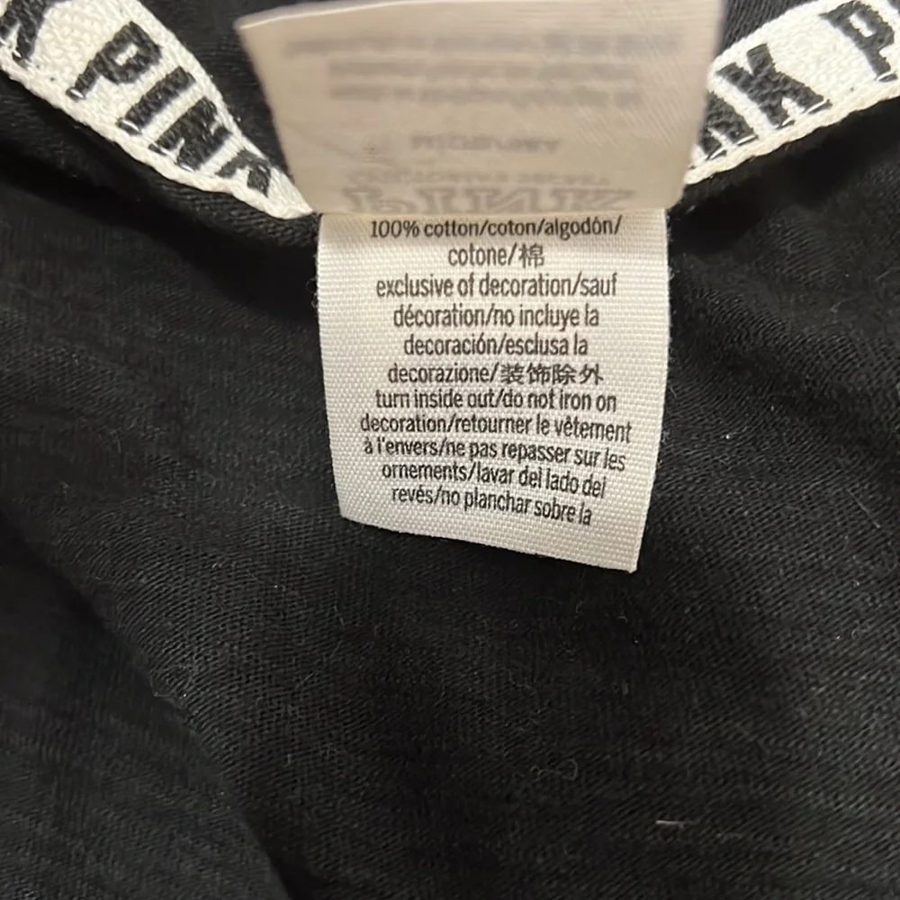 Victoria’s Secret PINK Black Full Zip Hoodie - Picture 12 of 12